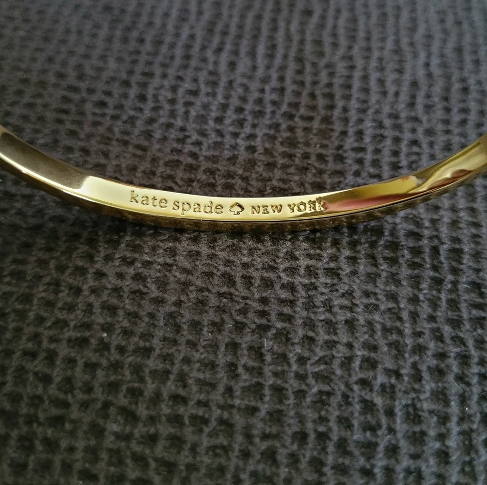 Kate Spade♠️ "Raise the Bar" Gold💛 Open Cuff Bracelet - NWT - Picture 9 of 12